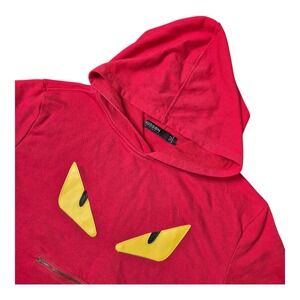 Hudson Outerwear Men's‎ L Red Streetwear Hoodie Tee Short Sleeve Graphic Eyes